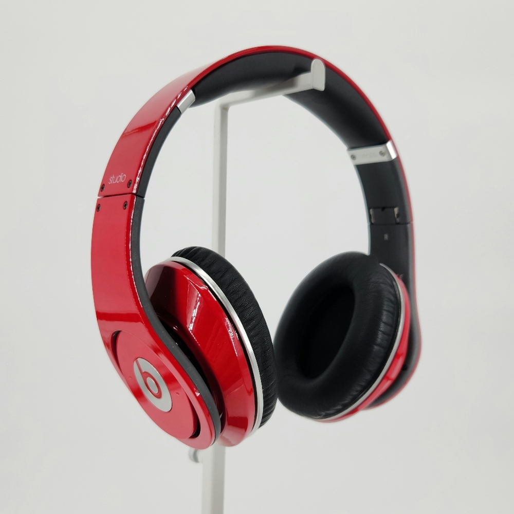 Beats by Dr. Dre Studio Over-Ear Headphones Red Glossy Wired